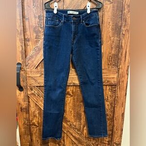 Levi’s women’s mid rise blue‎ denim skinny jeans size 10 EUC